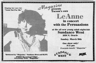 Sundance West and LeAnne McCabe, March 1985